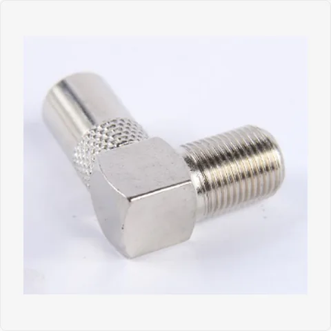 TV-Male-90-Degree pal tv male right angle connector (9.5mm) for cctv connectors - RainboParts
