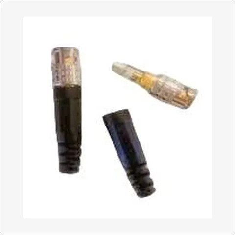 US-Straight-Plastic us type bnc straight male connector with plastic boot for cctv connectors - RainboParts