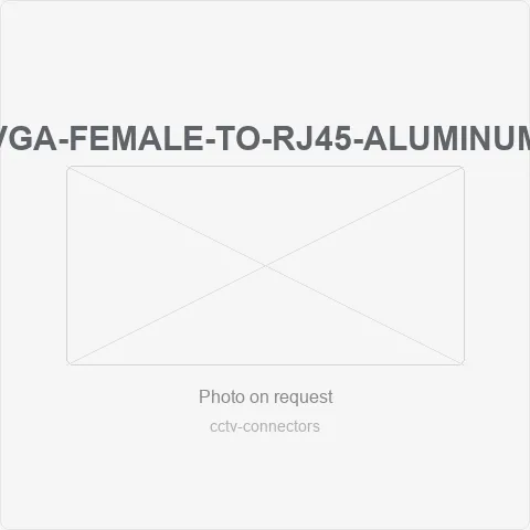 VGA-Female-to-RJ45-Aluminum vga female to rj45 female aluminum adapter for cctv connectors - RainboParts