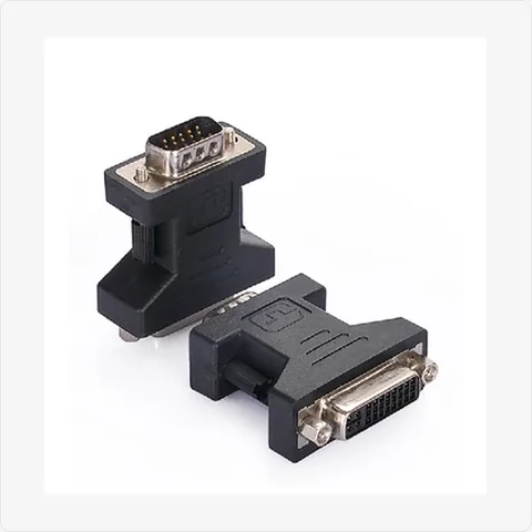 VGA-Male-to-DVI-Female vga male to dvi female adapter for cctv connectors - RainboParts