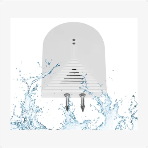 ZH-120S wired/wireless compatible water leak detector for wireless burglar alarm - RainboParts