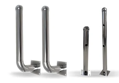 50L 50cm stainless steel l-bracket (3/4-beam) for perimeter security - RainboParts