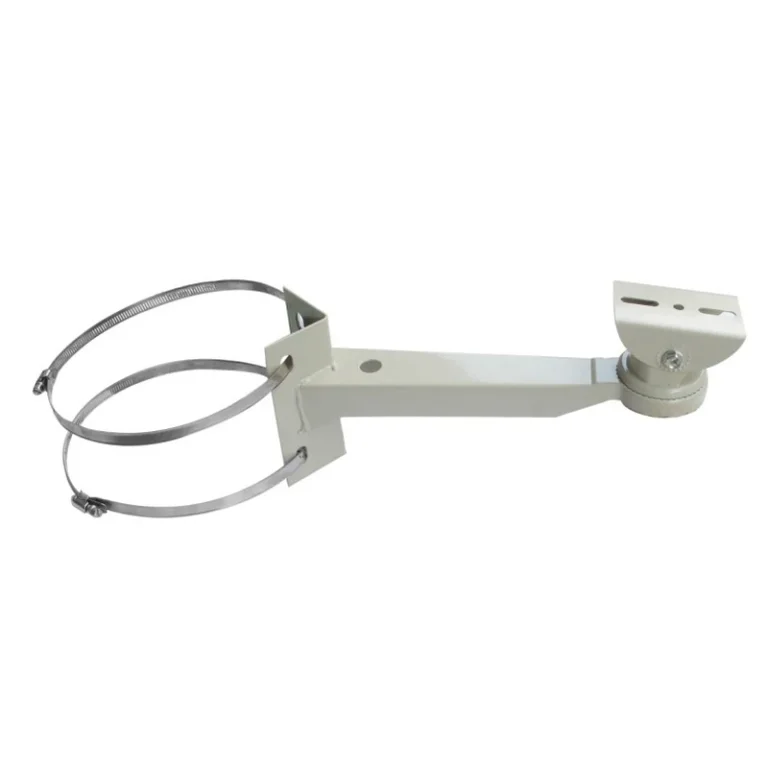 BRACKET-02-PM-AL pole mount bracket 02 (300mm, white, with 2 hoops) - RainboParts
