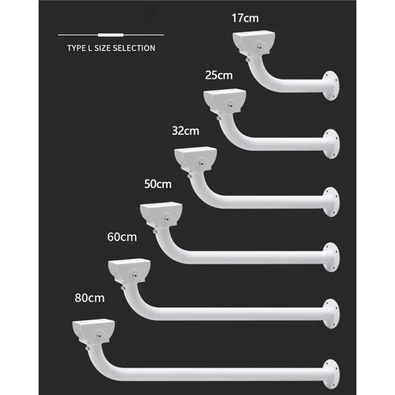 BRACKET-07L-AL aluminum alloy type l bent wall mount bracket (white) - RainboParts