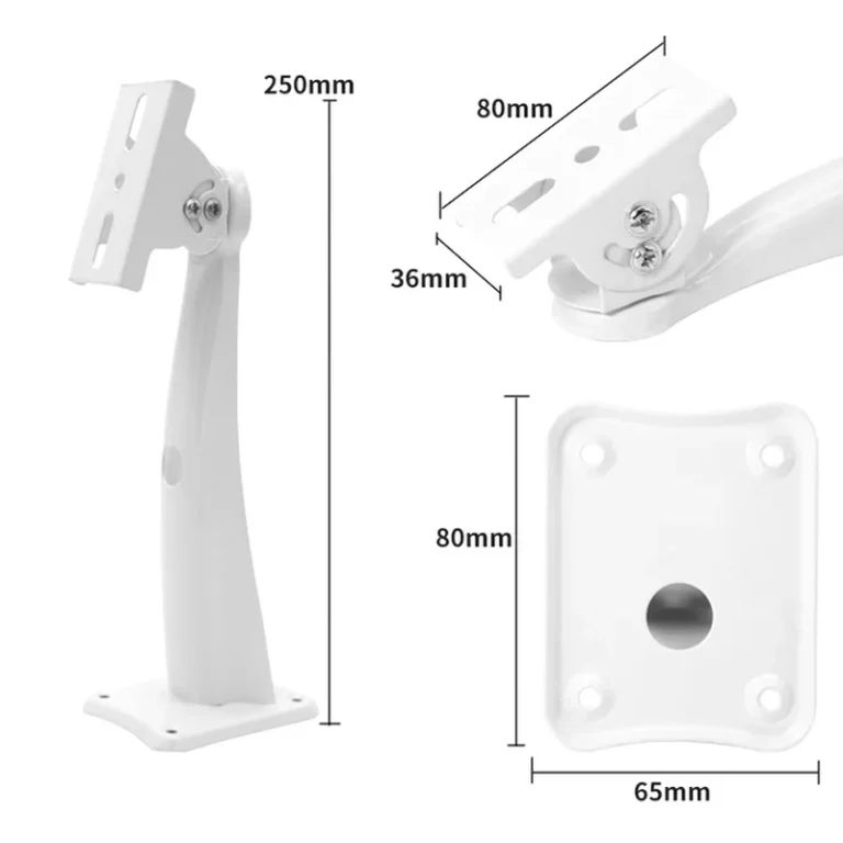BRACKET-508 heavy-duty iron cctv camera bracket (260mm, white) - RainboParts