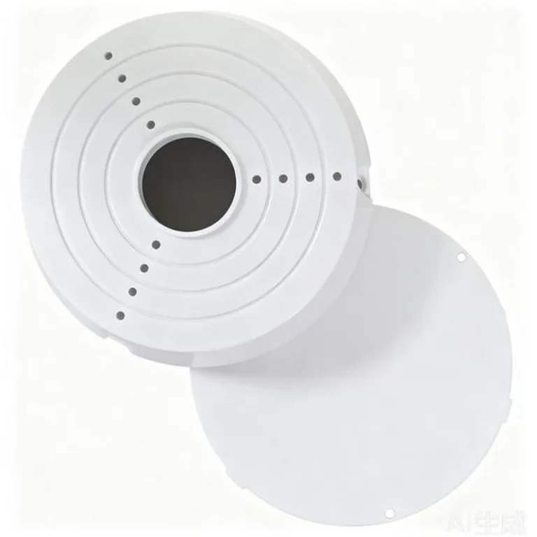 BRACKET-CX1-R model cx-1 round camera mount bracket (white) - RainboParts