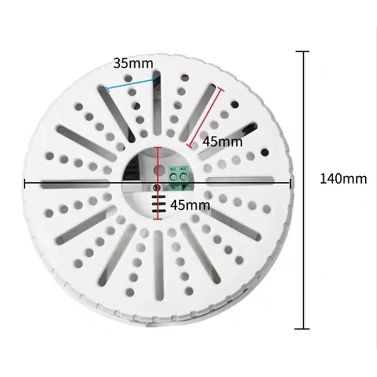 BRACKET-DISK-2A model 2a round ceiling mount bracket (140mm dia., white) - RainboParts