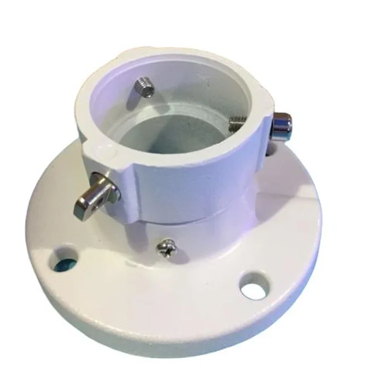 BRACKET-DOME-CM-S-AL aluminum alloy short speed dome ceiling mount bracket (white) - RainboParts