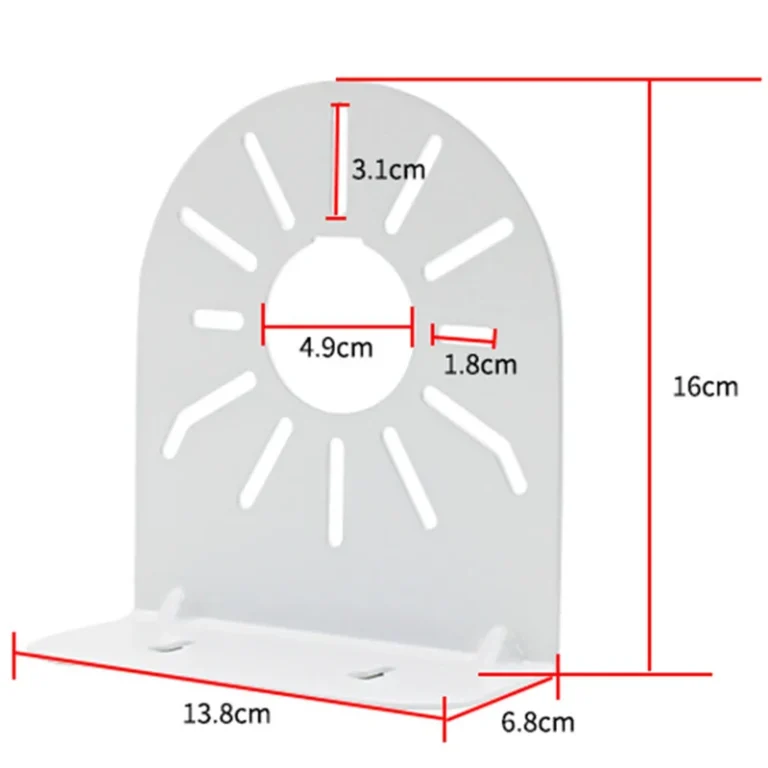 BRACKET-DOME-L dome camera bracket (iron, large, white) - RainboParts