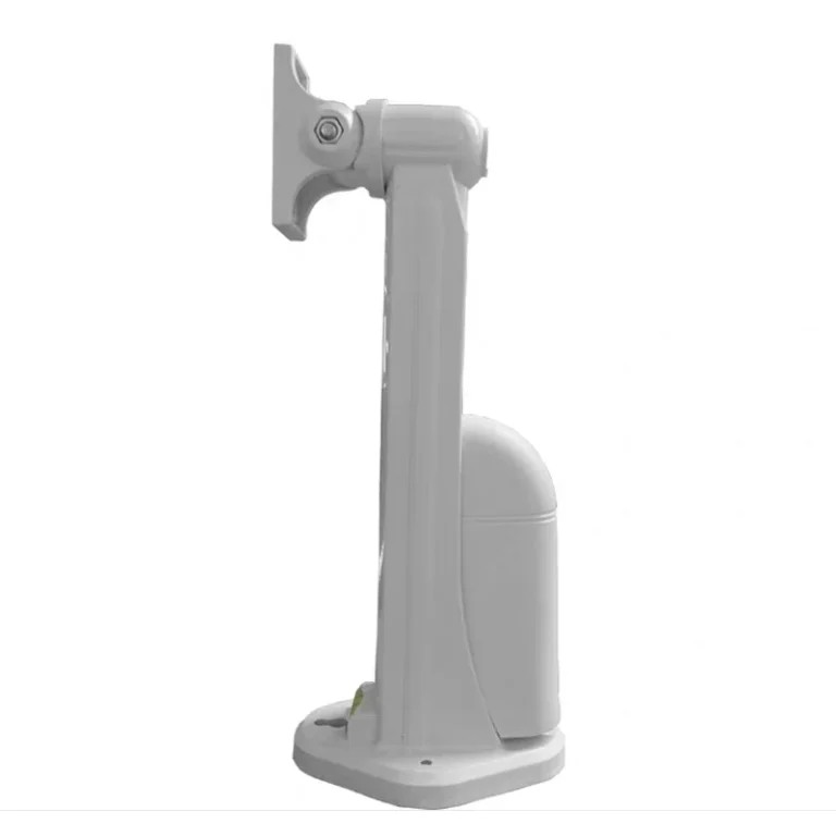 BRACKET-STORE-L-PL extended plastic camera bracket with cable storage (95x65mm, 240mm, white) - RainboParts