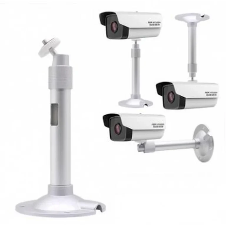 BRACKET-TE-200-AL telescopic camera bracket (retracted 200mm, 24mm dia., silver) - RainboParts