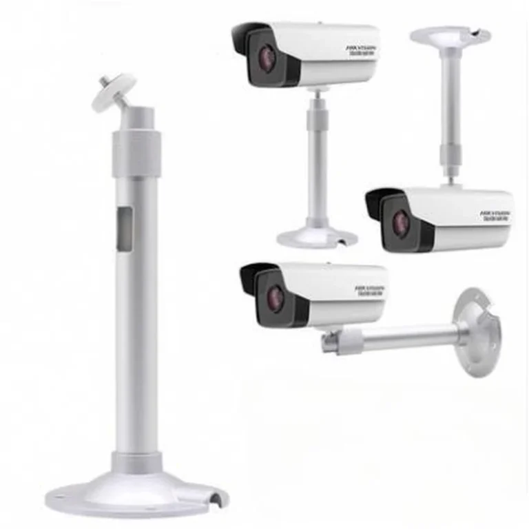 BRACKET-TE-300-AL telescopic camera bracket (retracted 300mm, 24mm dia., silver) - RainboParts