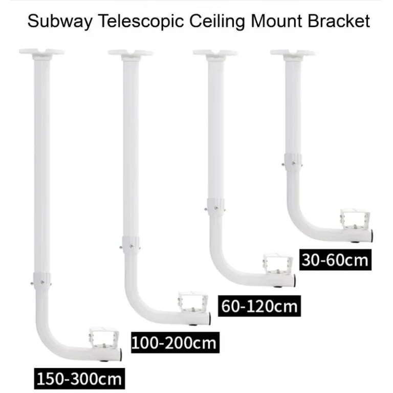 BRACKET-TELE-BU-L1-TRA-AL heavy duty aluminum alloy telescopic l-shaped single bullet camera mount - RainboParts