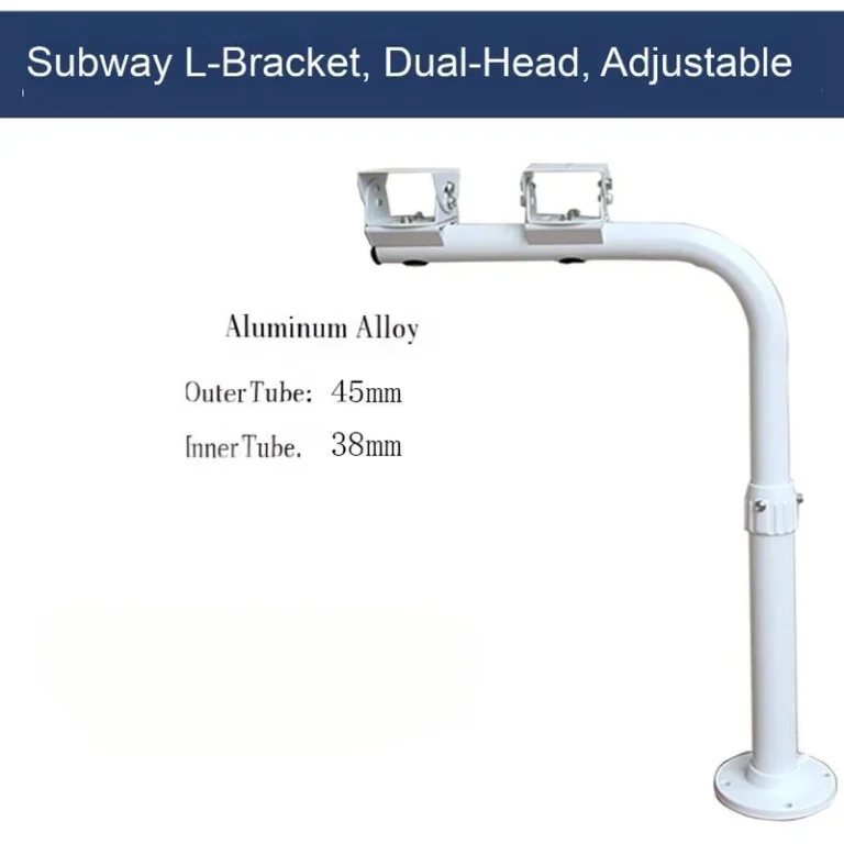 BRACKET-TELE-BU-L2-V-TRA-AL heavy duty aluminum alloy telescopic l-shaped dual bullet vertical mount - RainboParts