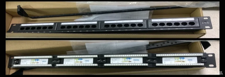 Cat6-Patch-Panel-24P cat6 24-port utp patch panel with cable management for cctv connectors - RainboParts