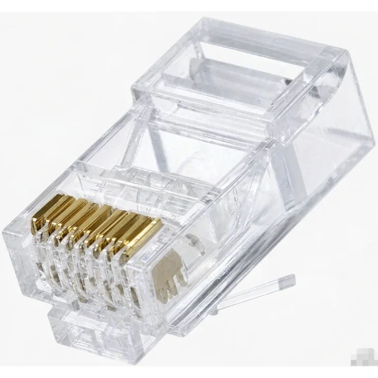 RJ45-1U-Cat6 rj45 cat6 connector (1u gold plated) for cctv connectors - RainboParts