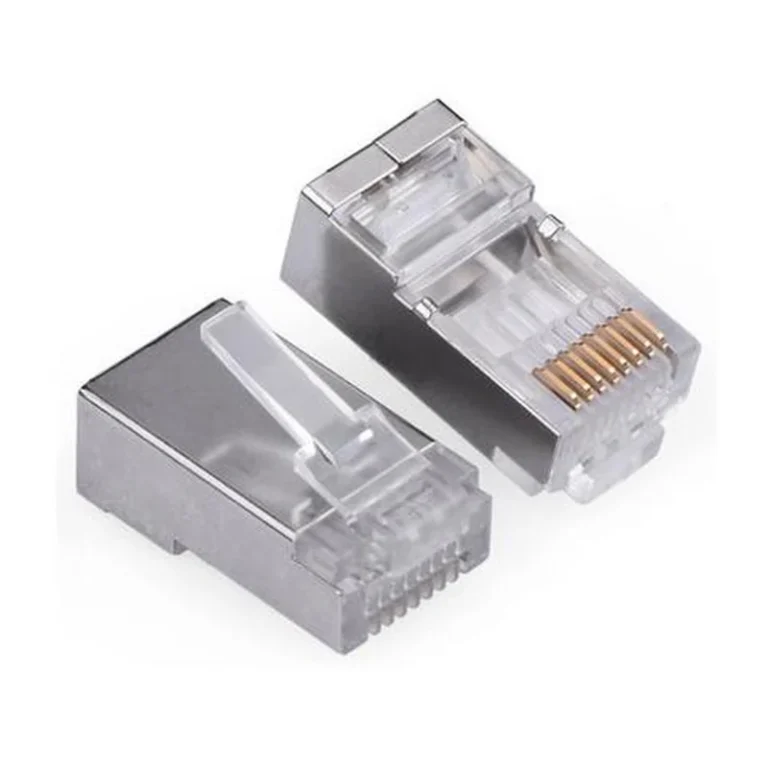 RJ45-6U-Cat6S shielded rj45 cat6 connector (6u gold) for cctv connectors - RainboParts