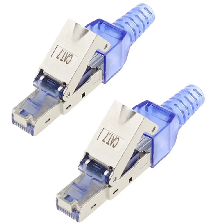 RJ45-Cat7-SFTP-SR cat7 rj45 shielded connector with strain relief boot for cctv connectors - RainboParts